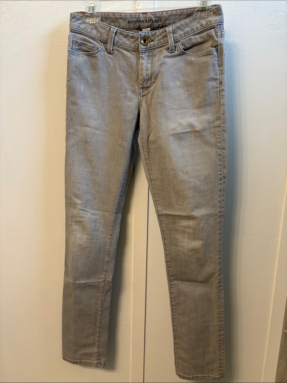 Banana Republic Light Gray Skinny Jeans